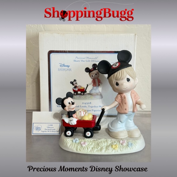 Precious Moments Disney Wherever The Road Leads, Together We'll Always Be 114908 - Picture 1 of 16